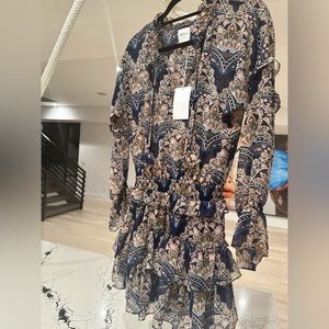 Misa NWT new with tags ruffle mini dress size XS